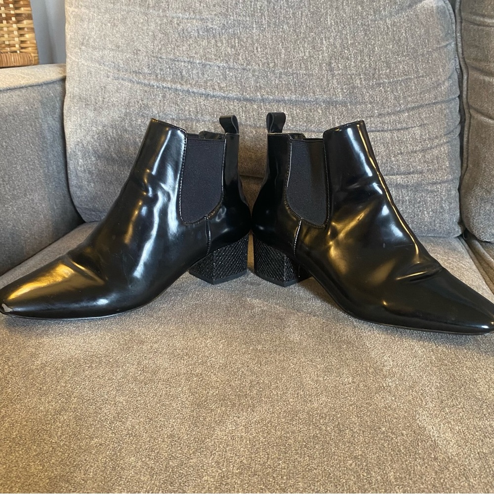 Ankle Boots with Sparkly Heel size 9